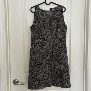 Tory Burch Black and White Floral Dress